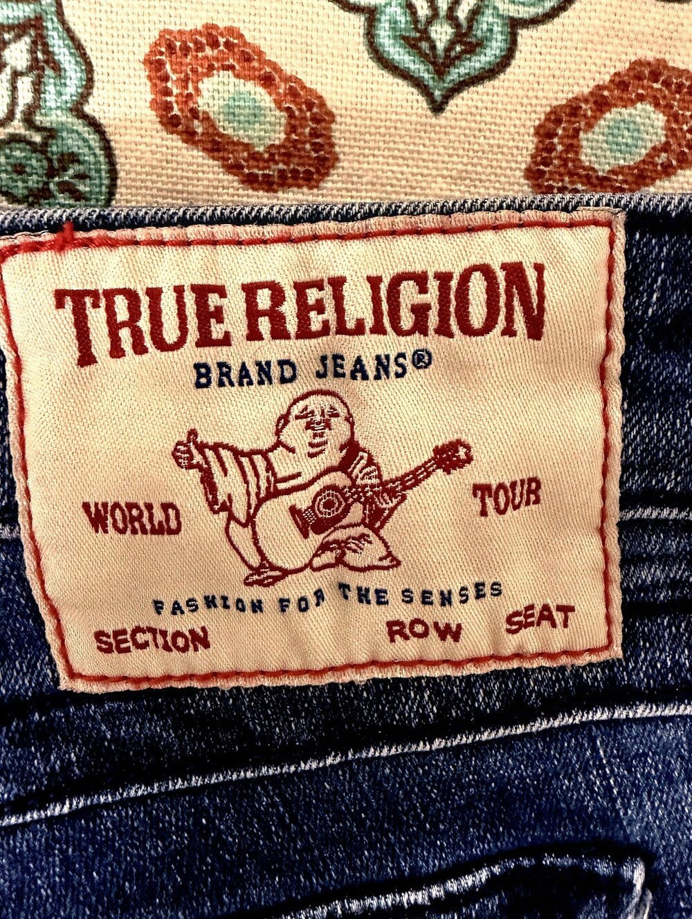 True Religion Women's Skinny Jeans in Medium Blue Wash w/ 27" Inseams